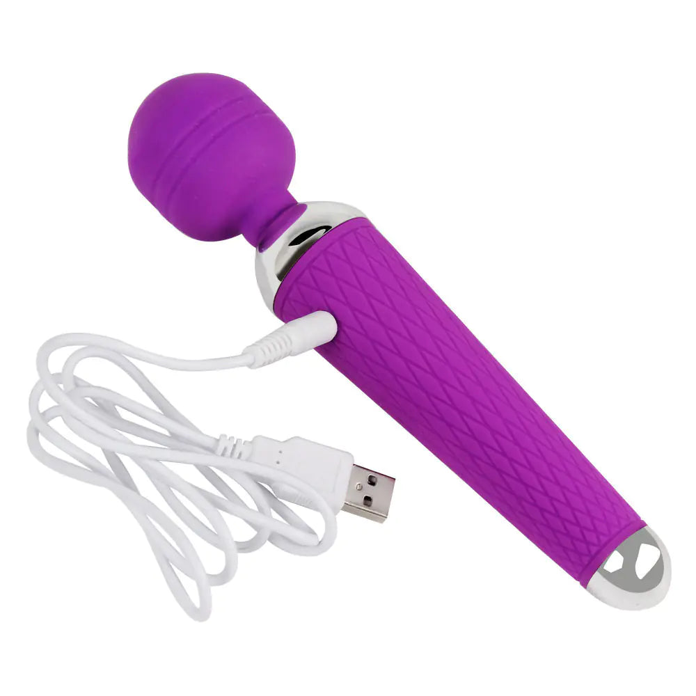 Rechargeable Vibrating Wand • Quiet AV Massager | Velvet Whisper