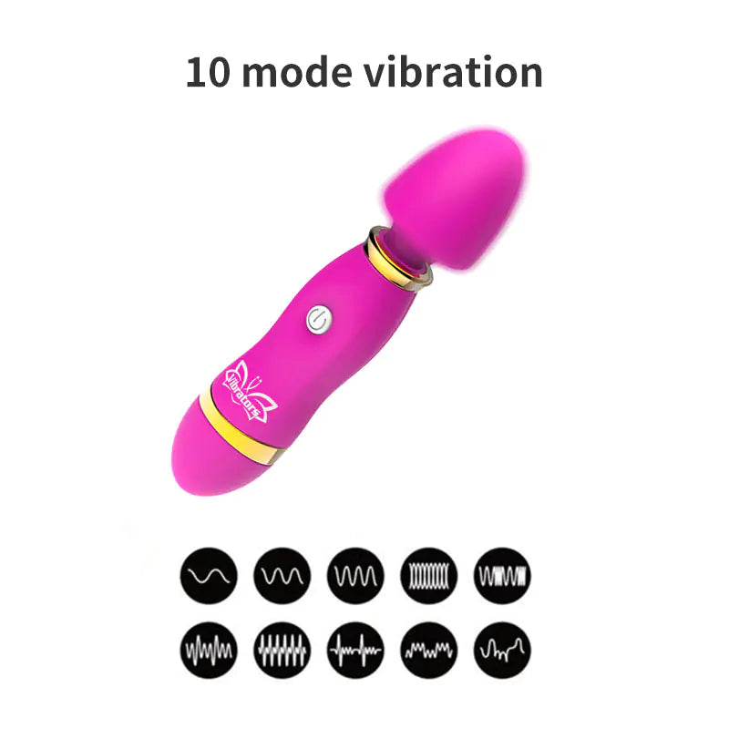 High-Frequency Mini AV Stick with 12 Vibration Modes