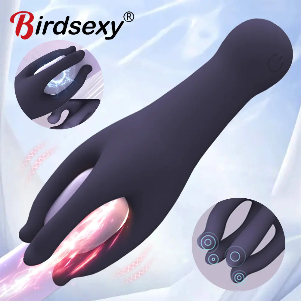 Vibrating Masturbator for Prolonged Grip and Massage