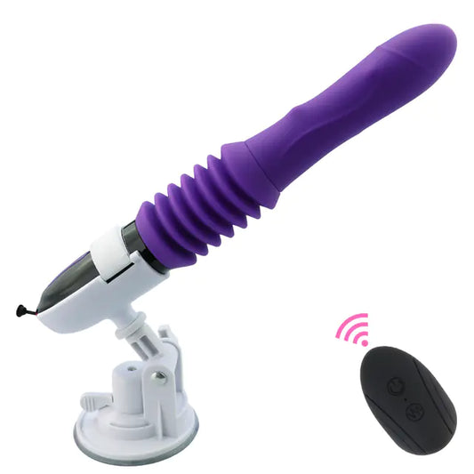 Automatic Suction Vibrator with Remote – Telescopic Thrust & Suction | Velvet Whisper