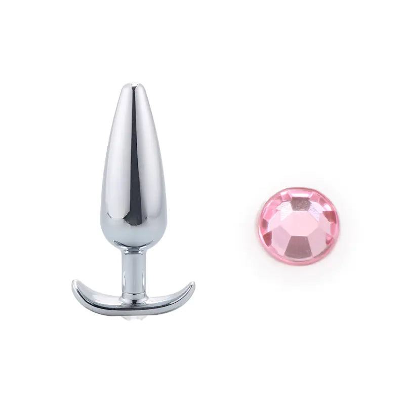Stainless Steel Anal Plug and Metal Dildo for BDSM