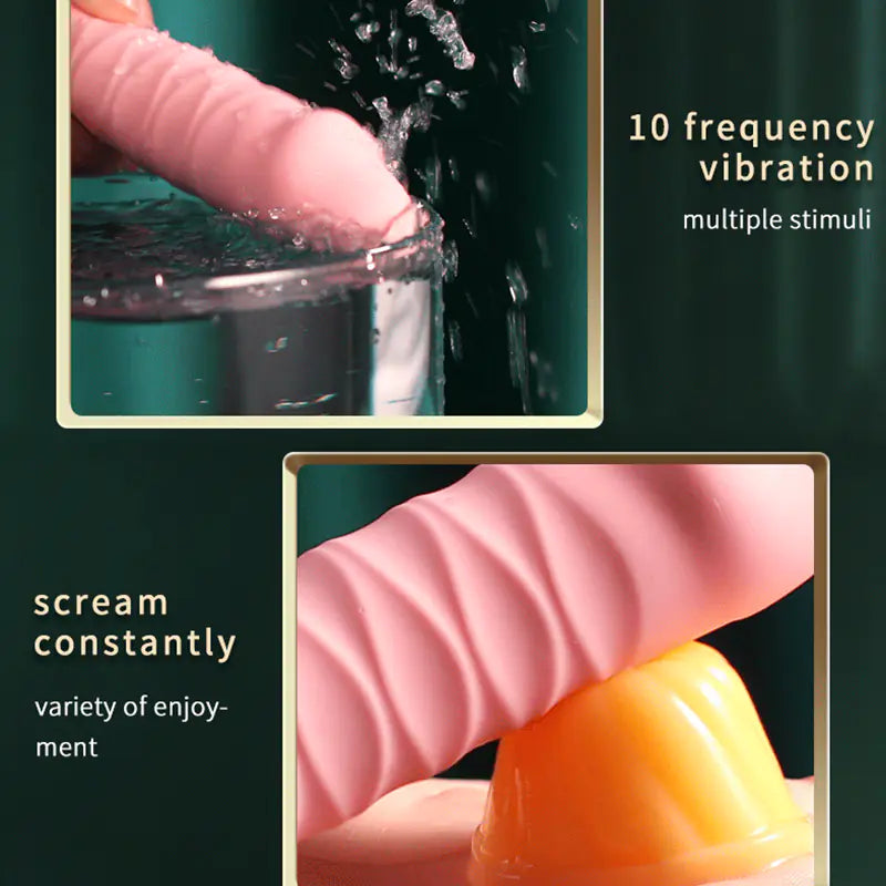 Automatic Telescopic Dildo Vibrator – Dual Stimulation for Women | Velvet Whisper