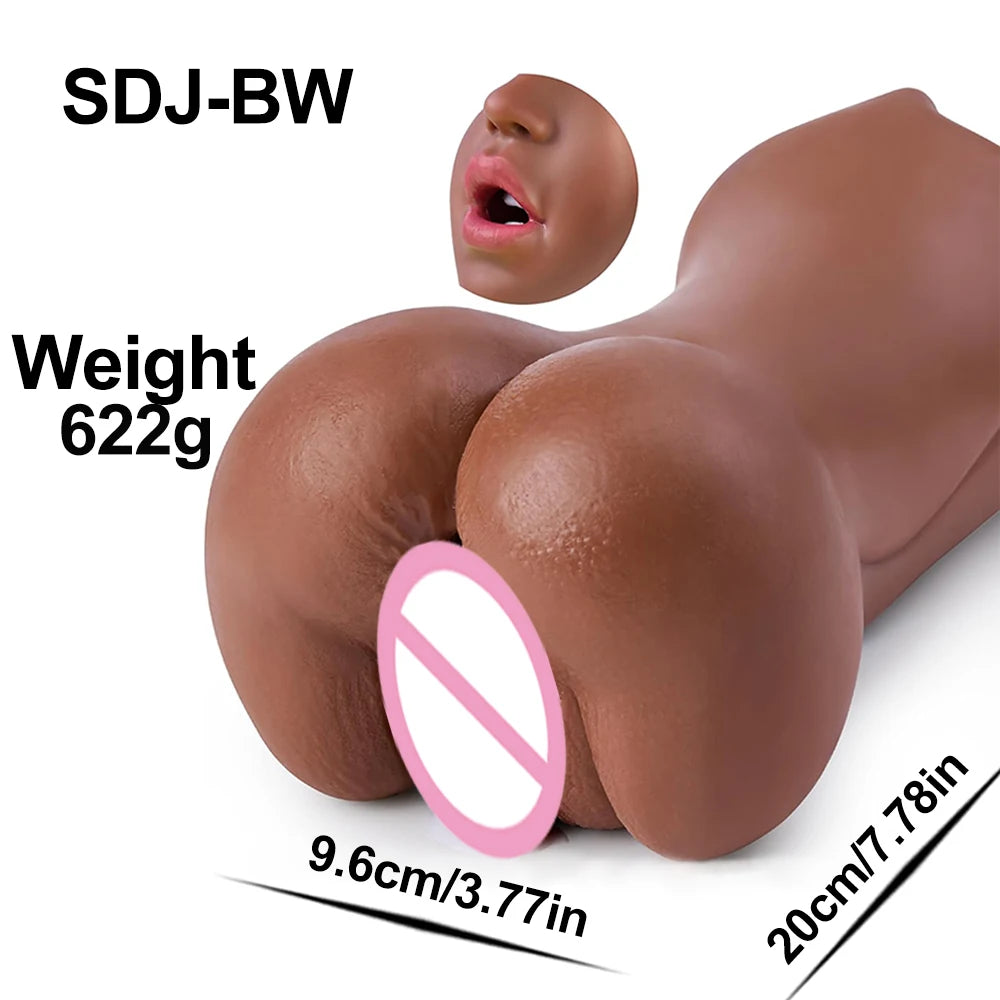 3-in-1 Male Masturbator Cup • Realistic Pocket Pussy Toy | Velvet Whisper