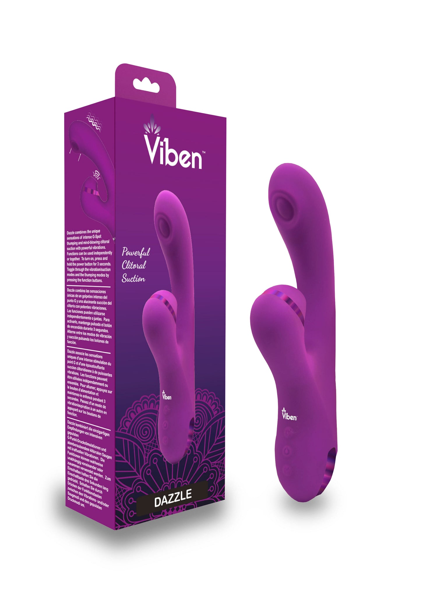 Zazzle Clitoral Suction/thumping Rabbit - Berry