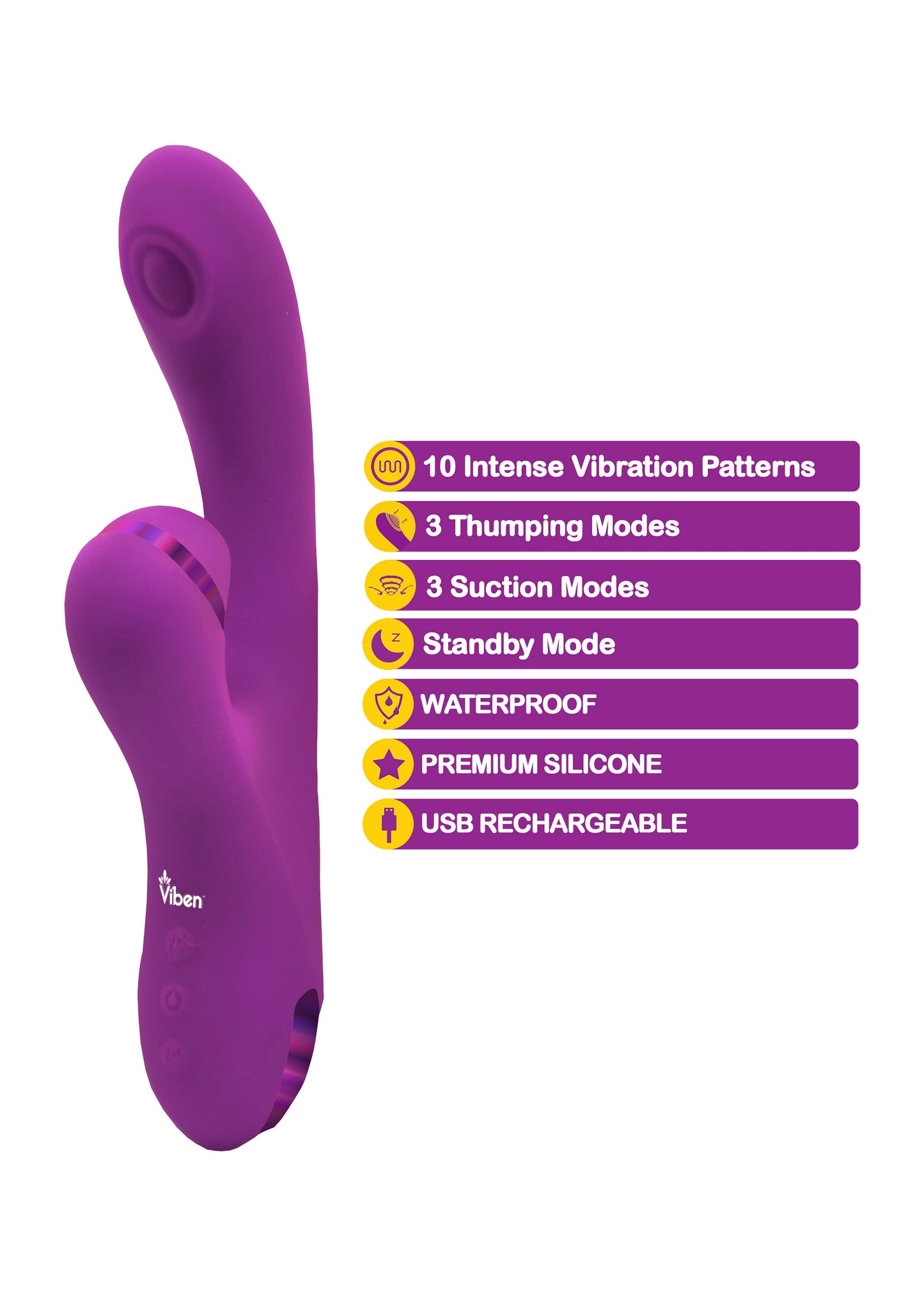 Zazzle Clitoral Suction/thumping Rabbit - Berry