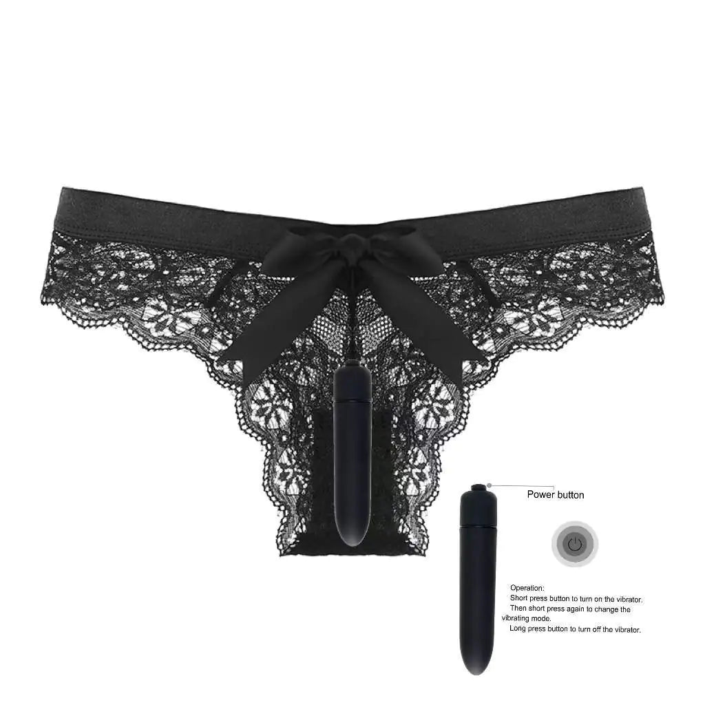 Wireless Bullet Vibrator with Remote & Lace Panties – 10 Functions of Discreet Pleasure