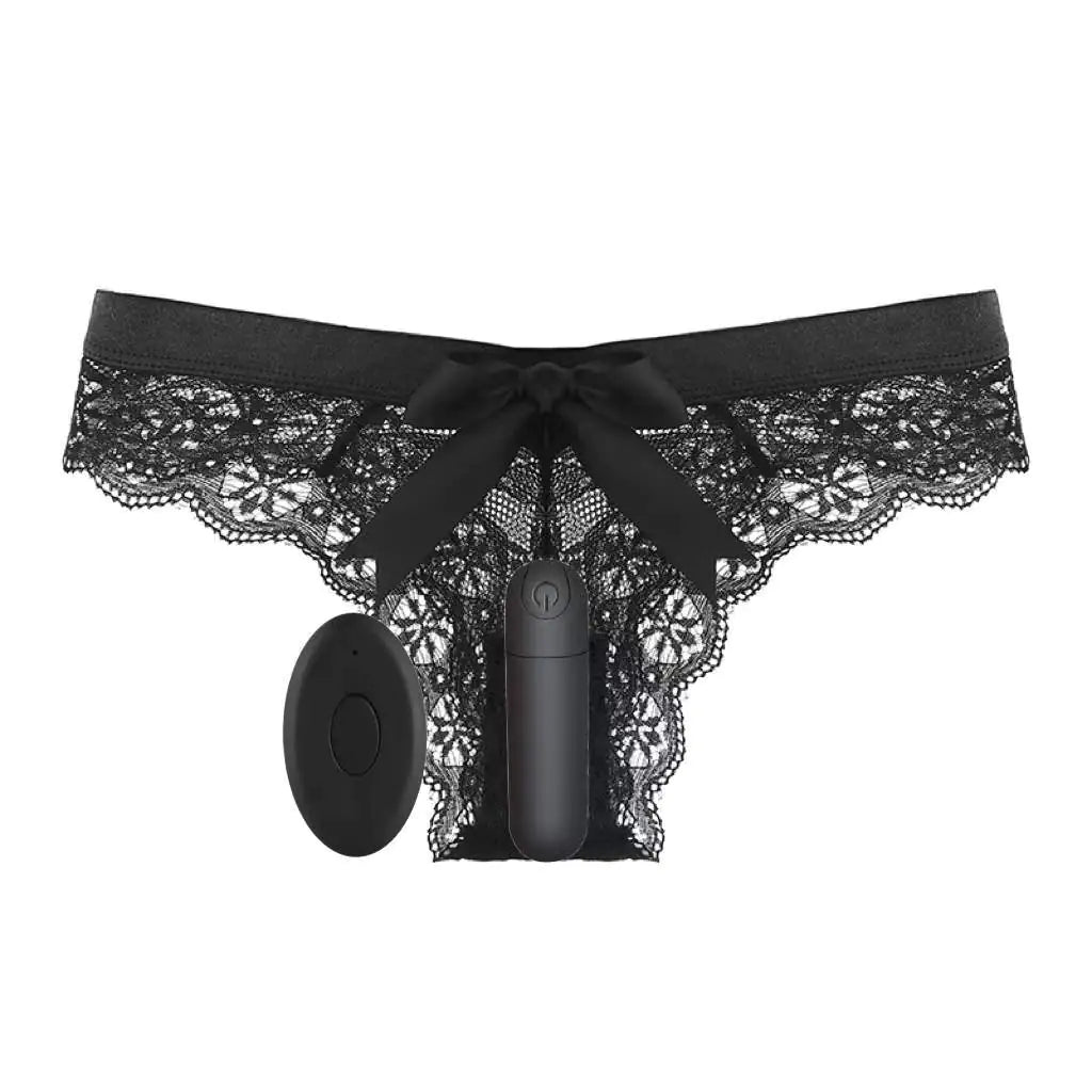 Wireless Bullet Vibrator with Remote & Lace Panties – 10 Functions of Discreet Pleasure