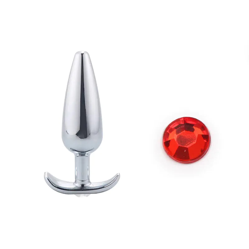 Stainless Steel Anal Plug and Metal Dildo for BDSM