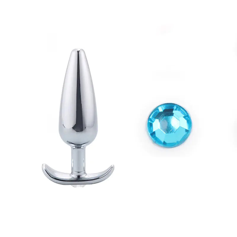 Stainless Steel Anal Plug and Metal Dildo for BDSM