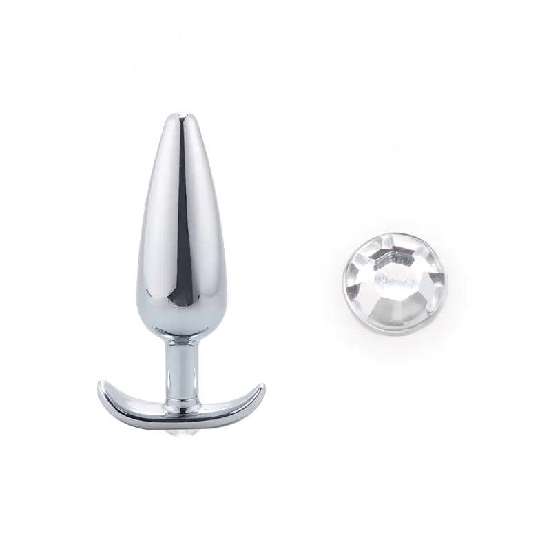Stainless Steel Anal Plug and Metal Dildo for BDSM