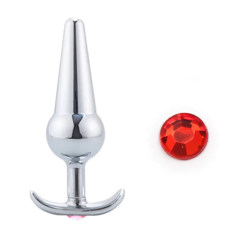 Stainless Steel Anal Plug and Metal Dildo for BDSM