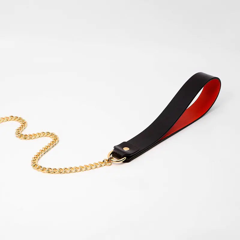 Luxury Leather Collar for Couples – Adjustable with Chain Option | Velvet Whisper