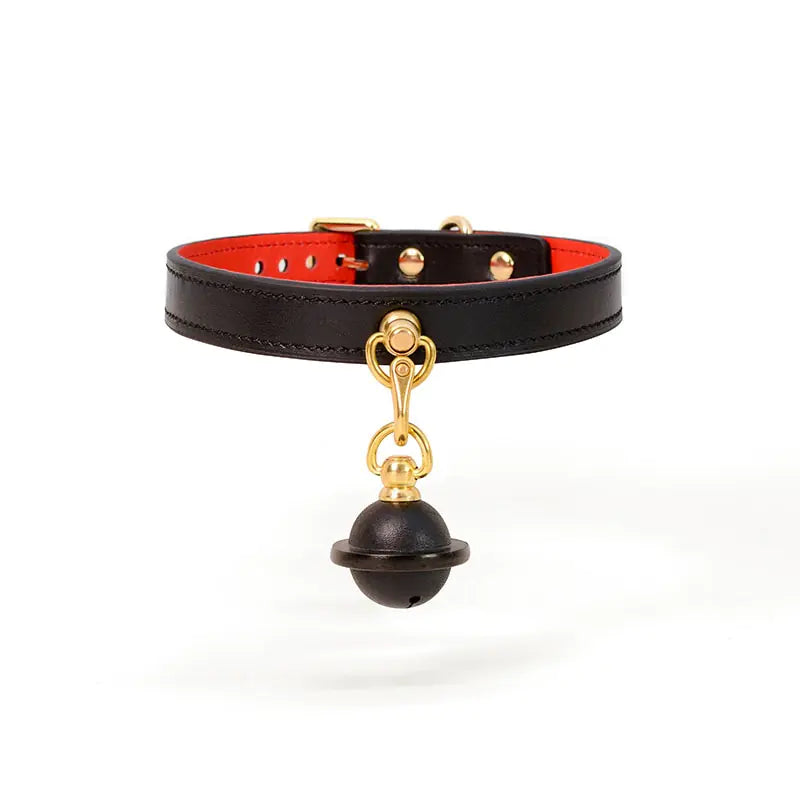 Luxury Leather Collar for Couples – Adjustable with Chain Option | Velvet Whisper