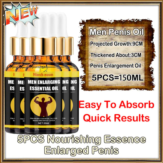 Men's Essential Oil for Penis Thickening and Growth
