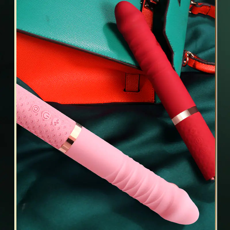 Automatic Telescopic Dildo Vibrator – Dual Stimulation for Women | Velvet Whisper