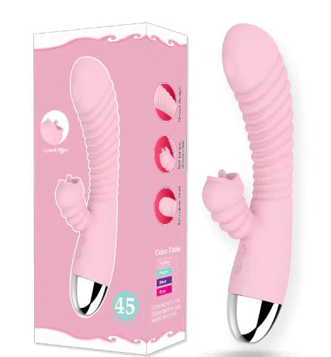 StarRabbit Heated Rabbit Vibrator with Oral Simulation – Dual Pleasure