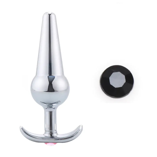 Stainless Steel Anal Plug and Metal Dildo for BDSM