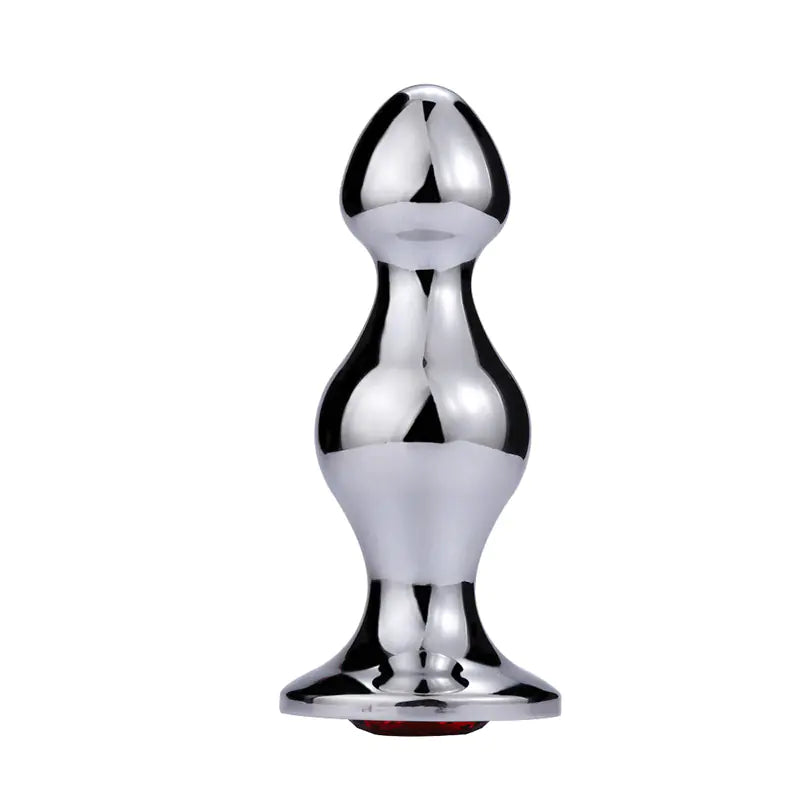 Metal Large Beaded Anal Plug • Stainless Steel Anal Toy | Velvet Whisper
