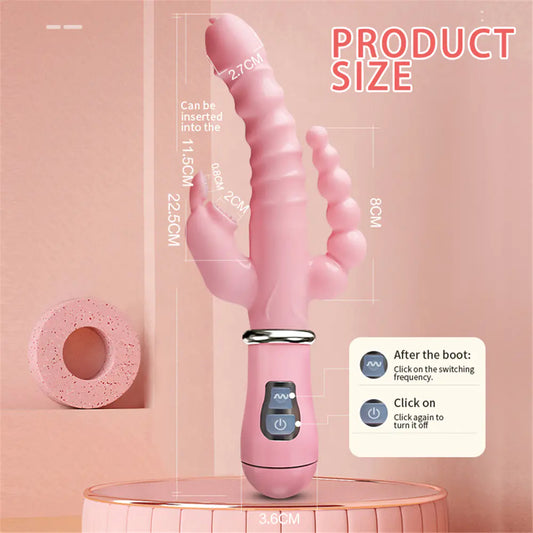 Love Rabbit Triple-Prong Vibrator – Velvet Whisper