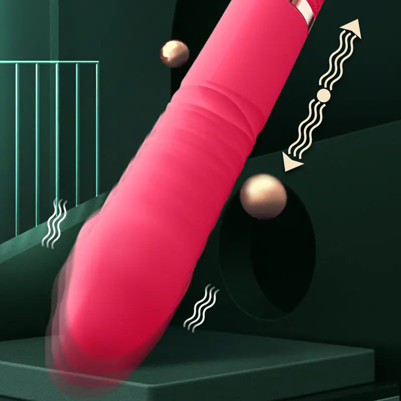 Automatic Telescopic Dildo Vibrator – Dual Stimulation for Women | Velvet Whisper