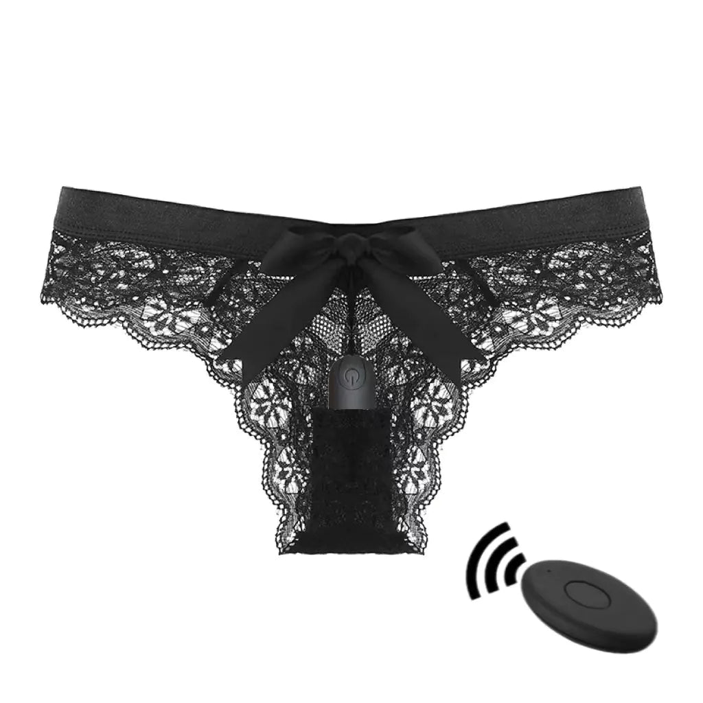 Wireless Bullet Vibrator with Remote & Lace Panties – 10 Functions of Discreet Pleasure